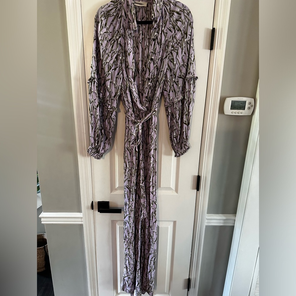 Anthropologie floral jumpsuit